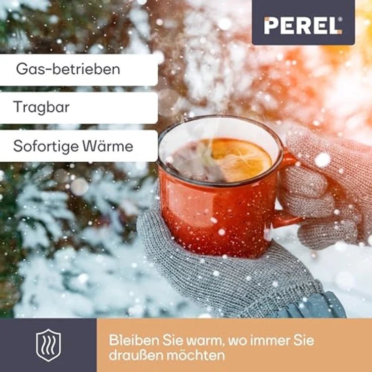 Perel gasstrahler 4500 W silber,  – Bild 3