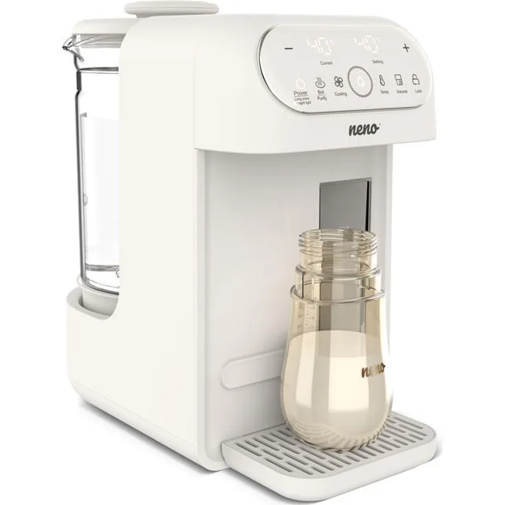 Neno Lago Milchpulver Zubereiter, Baby Wasserkocher & Milchautomat mit Temperaturregelung, Warmhaltefunktion und Nachtmodus, 2 Liter Fassungsvermögen