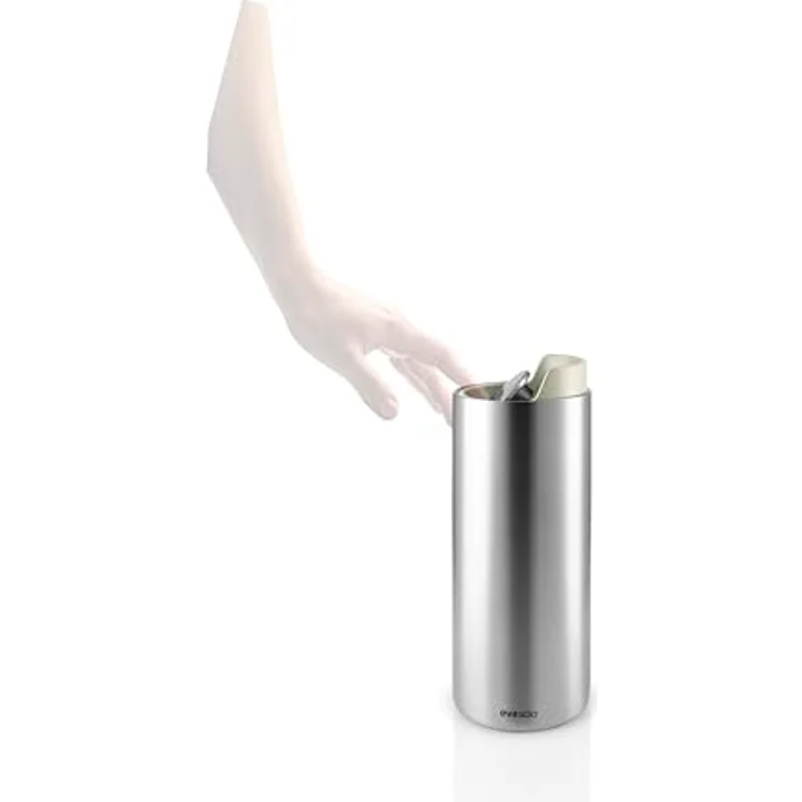 Eva Solo Urban To Go Cup 0,35 l, doppelwandiger Isolierbecher mit Vakuum, Edelstahl und Klickverschluss, Coconut – Bild 2