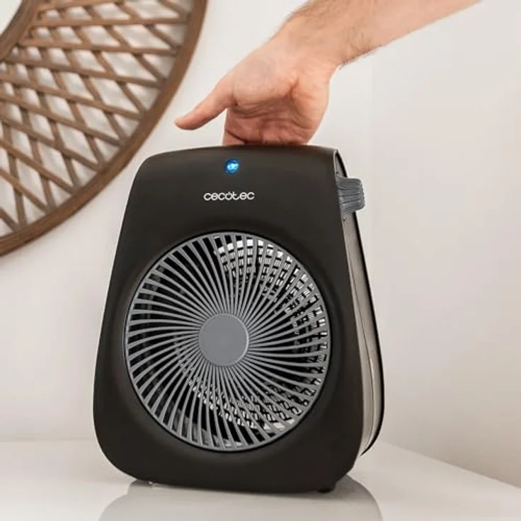 Cecotec ReadyWarm Force Elektroheizung, 2000W Heizlüfter mit einstellbarem Thermostat, 2 Leistungsstufen, 3 Betriebsmodi, Schwarz, für Räume bis 20m² – Bild 5