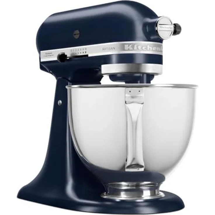 KitchenAid 5KSM125EIB, Küchenmaschine mit 300 Watt Leistung und 4,8 Litern Schüsselvolumen, Blau – Bild 4