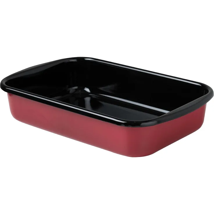 Riess Bratpfanne 35/23/7,5cm, Auflaufform, Rot, Schwarz