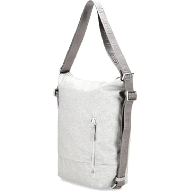 Jost Bergen Umhängetasche 26 cm, wandelbare 2in1 Rucksack-Tasche aus robustem Polyester, grau Damen – Bild 6