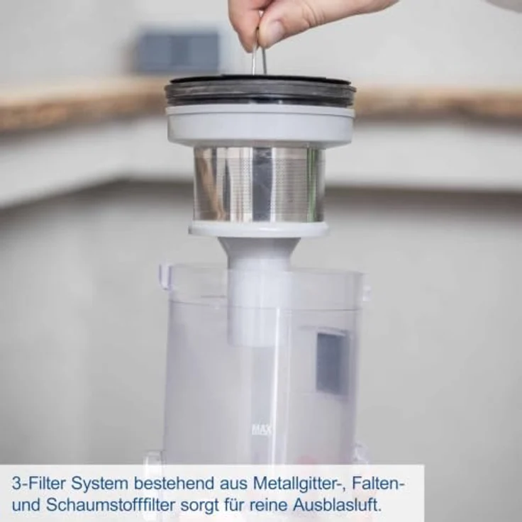 Scheppach Akku-Handstaubsauger BC-VC250-X, 20V mit 20kPa Leistung, 600ml Staubbehälter, 2in1 Funktion und LED-Leuchte, inkl. 2Ah Akku + 2,4A Ladegerät – Bild 8
