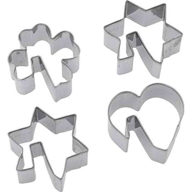 Westmark Ausstechformen-Set für Tassenkekse, 4-tlg, Verschiedene Formen, Länge: 5 cm, Rostfreier Edelstahl, Silber, 31962260 – Bild 2