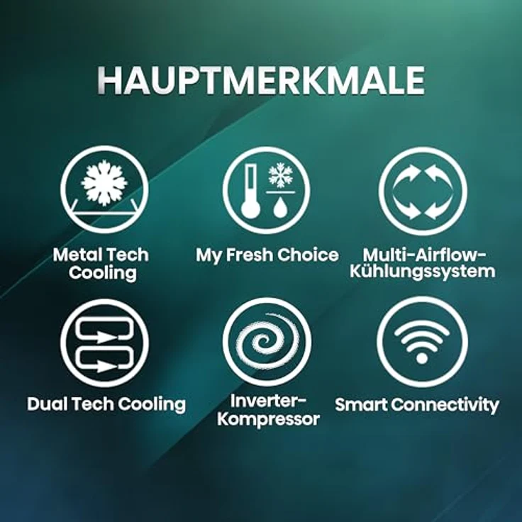 Hisense RQ5P470SAFD, Kühl-/Gefrierkombination mit Flügeltüren, 483 Liter, NoFrost Plus, Schwarz, Triple Zone und Smart Connectivity – Bild 4