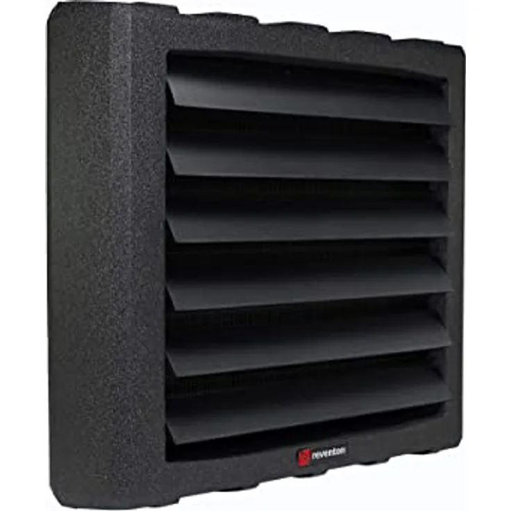 Reventon Lufterhitzer Hallenheizung Heizregister Heizgebläse HC30-3S 230V 3-Stufen, IP54, 34.9 kW, 18m Luftbereich, in Schwarz