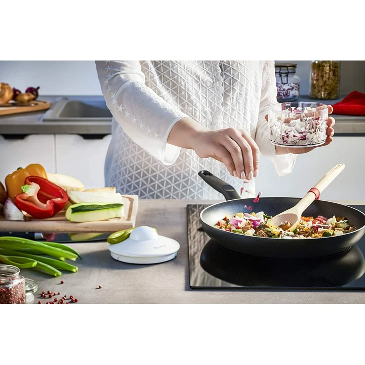 Tefal K13304 5-Sekunden-Zerkleinerer ohne Strom, Fassungsvermögen: 500 ml, Multizerkleinerer, Universalzerkleinerer für Gemüse, Obst, Zwiebeln, Nüsse, Knoblauch, Babynahrung, weiß-grün – Bild 8