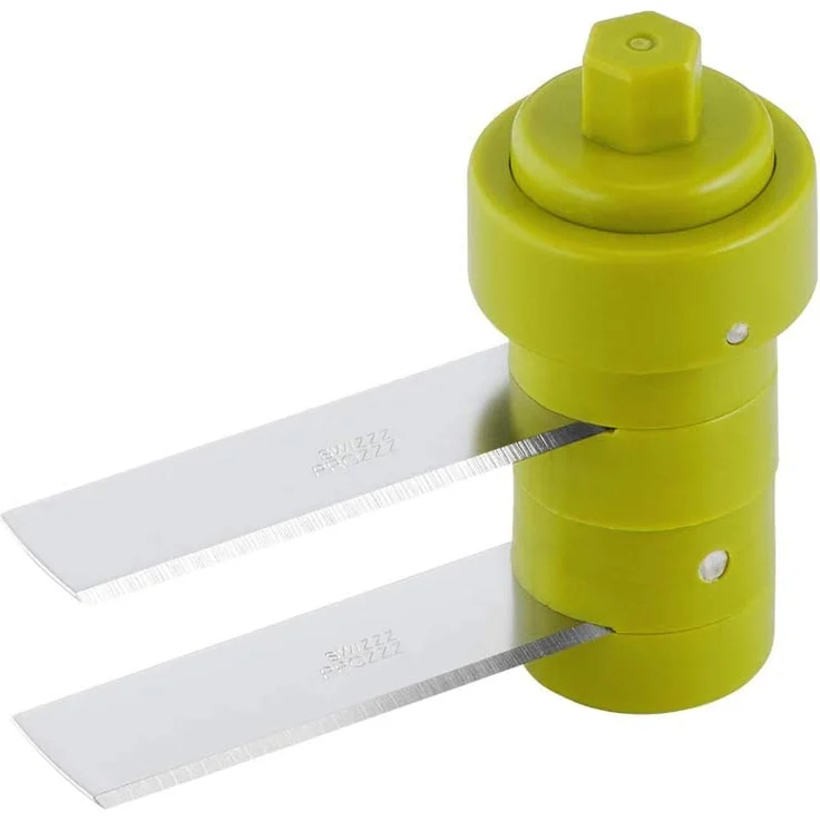 Tefal K13304 5-Sekunden-Zerkleinerer ohne Strom, Fassungsvermögen: 500 ml, Multizerkleinerer, Universalzerkleinerer für Gemüse, Obst, Zwiebeln, Nüsse, Knoblauch, Babynahrung, weiß-grün – Bild 3