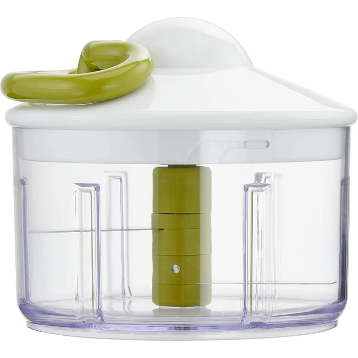 Tefal K13304 5-Sekunden-Zerkleinerer ohne Strom, Fassungsvermögen: 500 ml, Multizerkleinerer, Universalzerkleinerer für Gemüse, Obst, Zwiebeln, Nüsse, Knoblauch, Babynahrung, weiß-grün – Bild 9