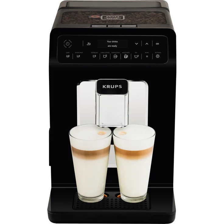 Krups EA 8908 Evidence Kaffeevollautomat, OLED-Display, Quattro Force Technologie, 1450 Watt, mit Milchsystem und integriertem Mahlwerk – Bild 2
