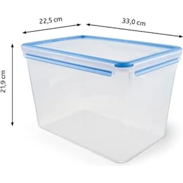 Emsa 508549 Clip & Close Frischhaltedose | 10,8 L | Rechteckig | Maxiformat | Clipbox | -40 bis +100 Grad | 100% dicht – Bild 3