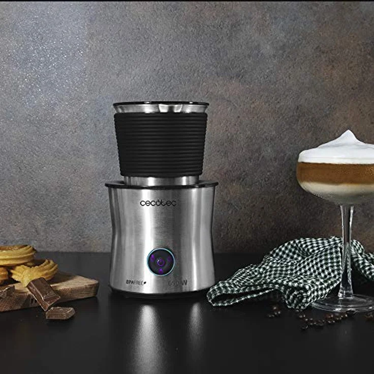 Cecotec Power Moca Spume 5000 Milchaufschäumer, Wireless, 650W, 200ml, 4 Funktionen, Edelstahl – Bild 7