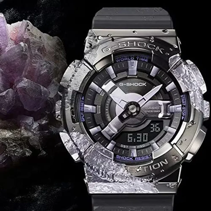 Casio Watch GM-S114GEM-1A2ER, Analog Digital Uhr mit Kalenderfunktion, Schwarz/Mehrfarbig – Bild 4