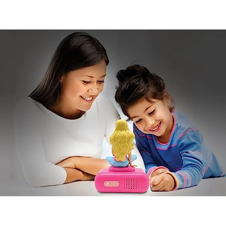 Lexibook Barbie RL800BB, Nachtwecker mit 6 Sounds, Snooze-Funktion, LCD-Bildschirm mit Hintergrundbeleuchtung, pink – Bild 5