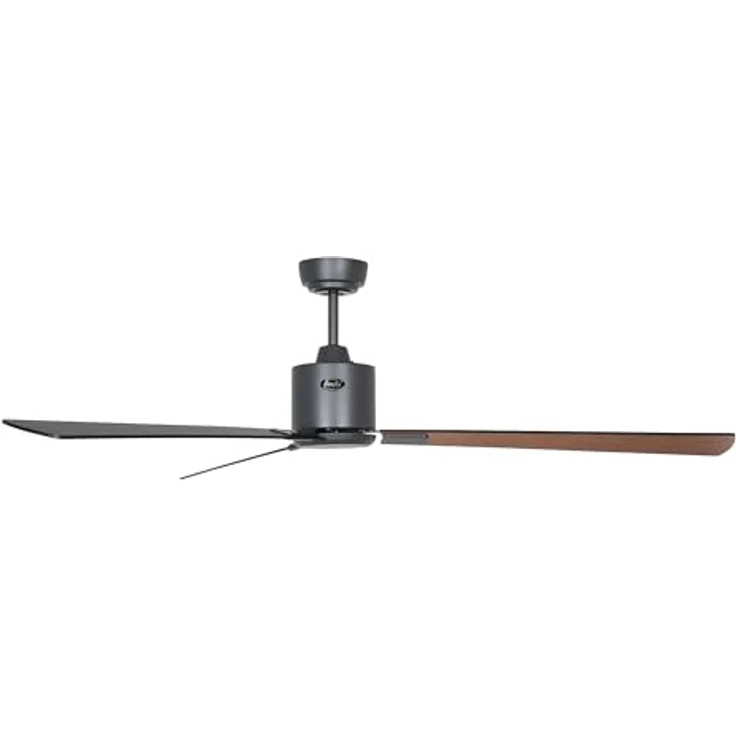 CASAFAN Eco Neo III, Energiespar Deckenventilator mit Fernbedienung, WiFi, 152 cm, basaltgrau mit Wendeflügel in Schwarz - Teak – Bild 6