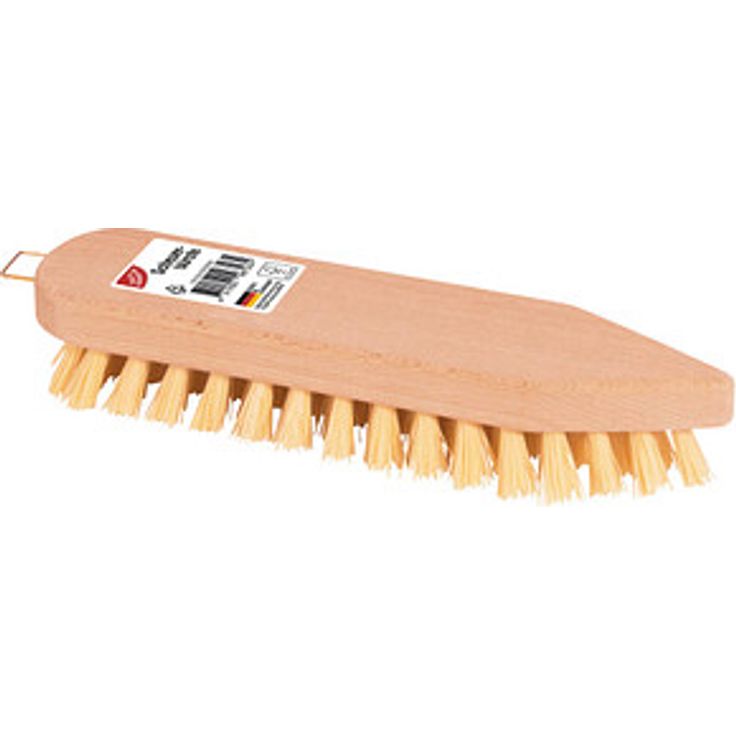 GUT&GÜNSTIG Wurzelbürste, braun, Holz für effektive Bodenreinigung