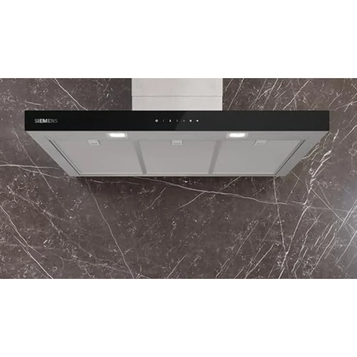 Siemens LC97BDN30, iQ500 Wandesse, 90 cm, Metall-Optik, Dunstabzugshaube mit iQdrive Motor, Home Connect und dimmbarer LED-Beleuchtung – Bild 2