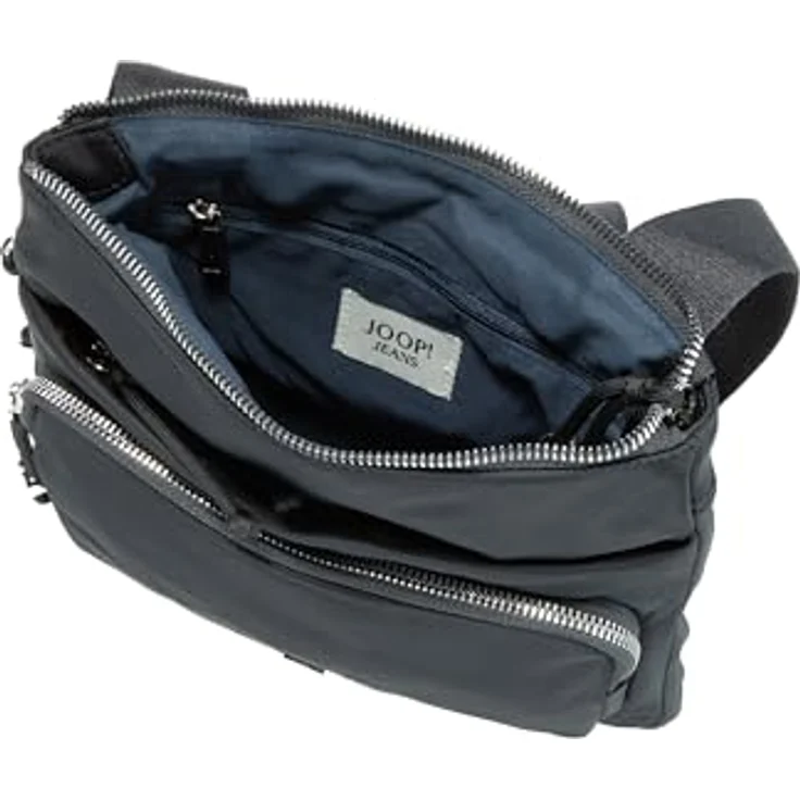 Joop! Jeans Lietissimo 1.0 Lilou Umhängetasche, 25 cm, Dehnfalte, 100% Nylon, blau – Bild 4