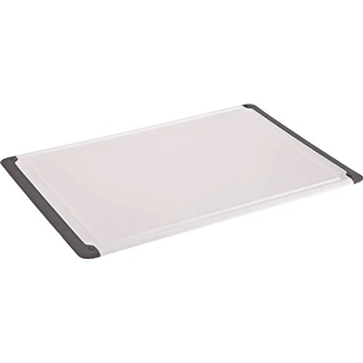 Kesper 30756 Tranchierbrett mit Rutsch-Stopp 43 x 30 x 0,7 cm, weiß - grau – Bild 2