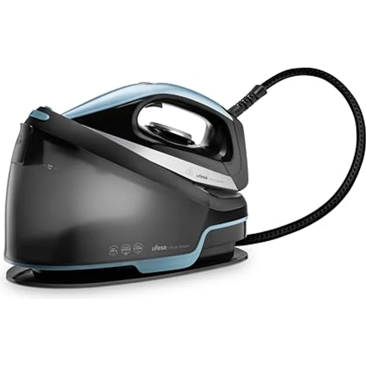 Ufesa Pure Steam Dampfbügelstation, 2400W, 5,5 Bar Druck, Dampfstoß 240g, 2,4L Wassertank, Keramiksohle, Vertikal- und Trockenbügeln – Bild 1