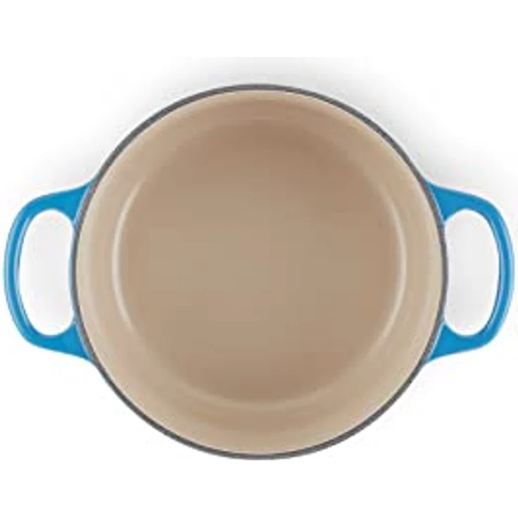 Le Creuset Signature Gusseisen-Bräter mit Deckel, Ø 18 cm, Rund, Für alle Herdarten und Induktion geeignet, Volumen: 1,8 l, 2,572 kg, Azure, 21177182202430, 21177182202430 – Bild 5