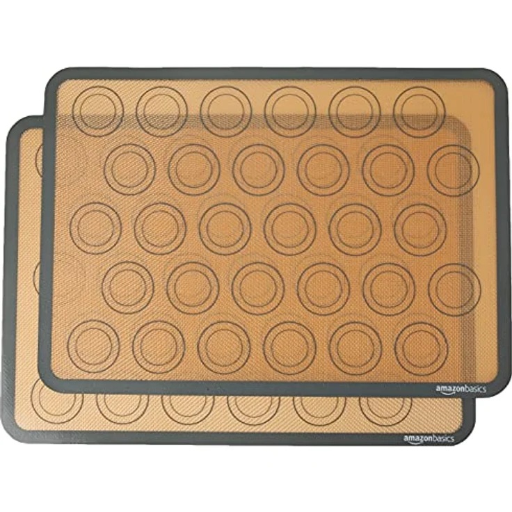 AmazonBasics Backmatte für Macarons aus Silikon, 2 Stück – Bild 2