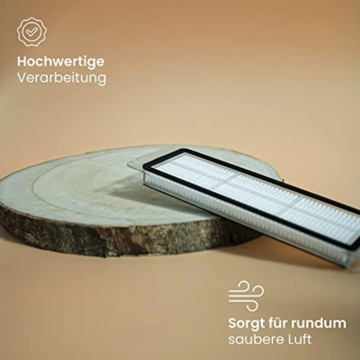 BiOHY Hepa Filter Zubehör-Set für Roborock S5/S6/S7/S8 Modelle, 2-teilig, Hochwertige Luftreinigung für Allergiker – Bild 2