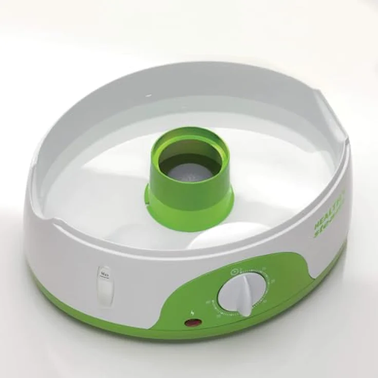 Ariete 911 Healty Steam Elektrischer Dampfgarer mit Timer 60', 3 Körben, Wasserstandsanzeige, Behälter, platzsparend, 800 W, 9 l, Weiß-Grün – Bild 5