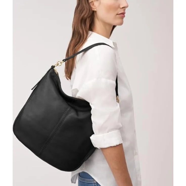 Fossil Jolie Schultertasche, Leder 30,5 cm, Schwarz, mit abnehmbaren, verstellbaren Schultergurt und geräumigem Hauptfach – Bild 2