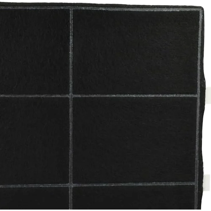 vhbw Aktivkohlefilter für Neff 00360732, DRZ94UC, FWKB-2222, 22,2 x 22,2 x 2,4 cm, schwarz/weiß, zur Geruchsfilterung in Dunstabzugshauben – Bild 5