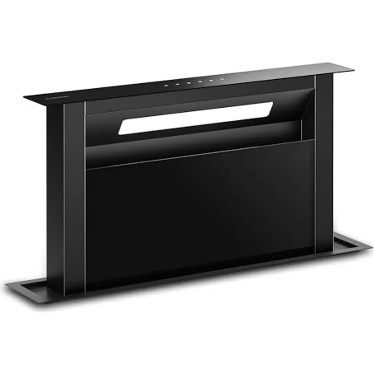 Klarstein Velaire Dunstabzugshaube 60cm - A++ Downdraft mit 853 m³/h Luftstrom, Touch-Bedienung, LED-Beleuchtung, spülmaschinenfester Filter, leise und energiesparend – Bild 1