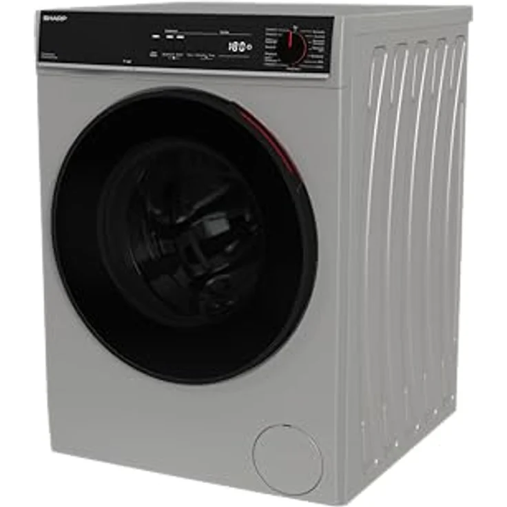SHARP ES-PRO214SA-DE Waschmaschine Frontlader, 12kg, 1400U/min, Smarte Bedienung durch Veezy App, Dampffunktion, Inverter, 15 Programme, AquaStop, Silber – Bild 5