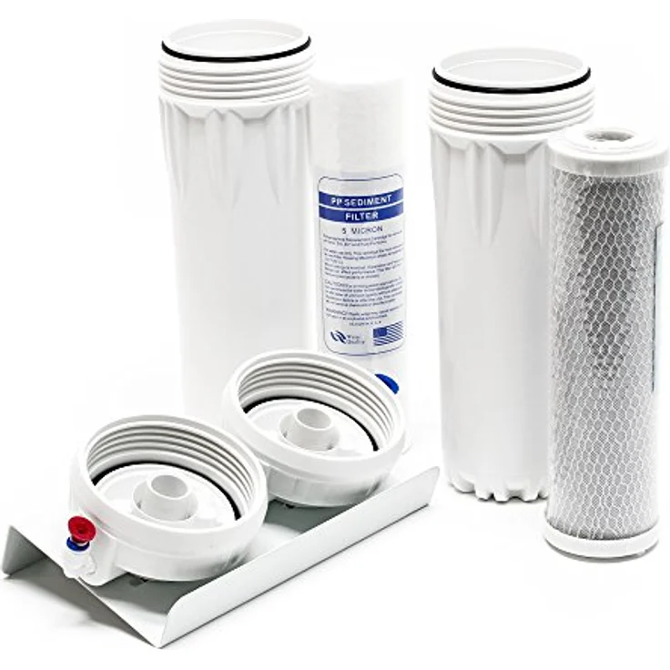 Naturewater NW PR302 Doppelfilter mit Sedimentfilter und Aktivkohleblock Wasserhahn 2,5 m Schlauch – Bild 4
