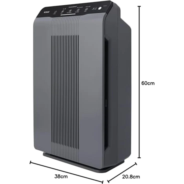 WINIX 5300-2, Luftreiniger für Allergiker mit CADR 390 m³/h, geeignet für Räume bis 99 m², HEPA 13/14-Filter und PlasmaWave-Technologie – Bild 11