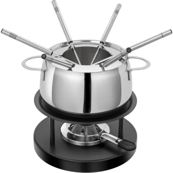 KUHN RIKON Fleischfondue Set Engelberg, Chromstahl, induktionstauglich