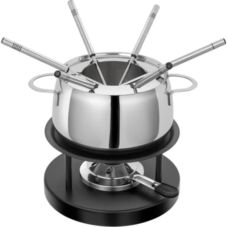 KUHN RIKON Fleischfondue Set Engelberg, Chromstahl, induktionstauglich – Bild 1