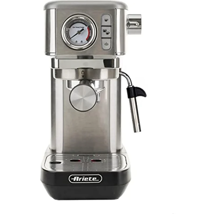 Ariete 1381 Espressomaschine 1,1 l Kaffeepad Gemahlener Kaffee 1300 W Silber – Bild 2