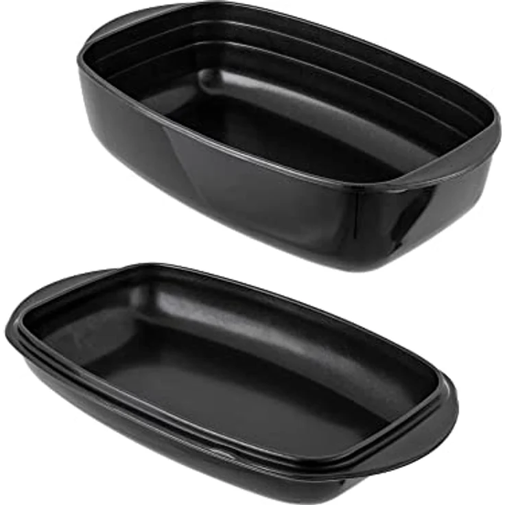 KUHN RIKON EASY Bräter Glas Ofenform 4.3L + 2.2L, beschichtet – Bild 1