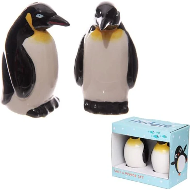 Puckator SP38 Salz- und Pfefferstreuer, Design: Pinguin, 7,5 x 3,5 x 9 cm – Bild 2