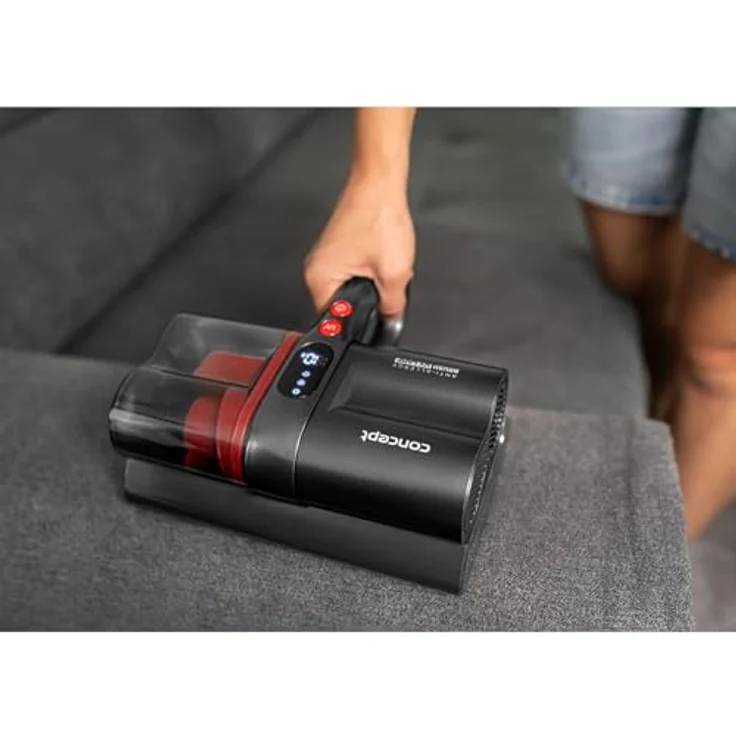 Concept VP2000 LumiStar 11,1 V UV Handstaubsauger mit UV-C-Sterilisationslampe, 120 W, BLDC-Motor, DREI Reinigungsmodi, Rotierende Bürste, in Schwarz – Bild 2