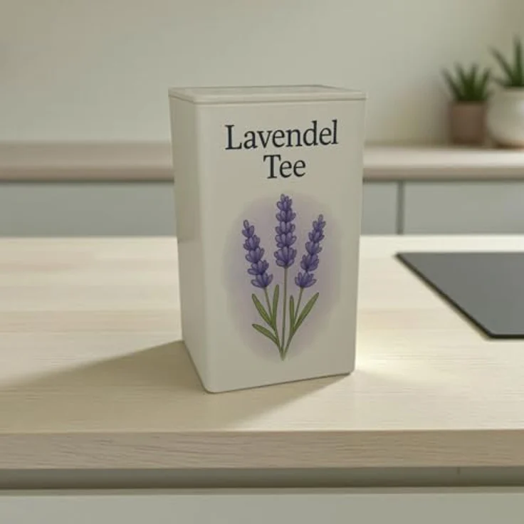 speecheese Sternenruhe Lavendel Tee Dose, Vorratsdose mit 900 ml Kapazität und beruhigendem Lavendel-Design – Bild 2