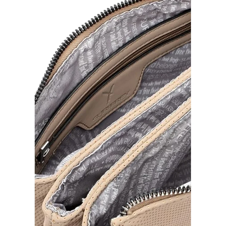 SURI FREY Umhängetasche SFY Romy, für Damen in Uni-Design mit Lasercut-Optik, vegan, schwarz – Bild 5