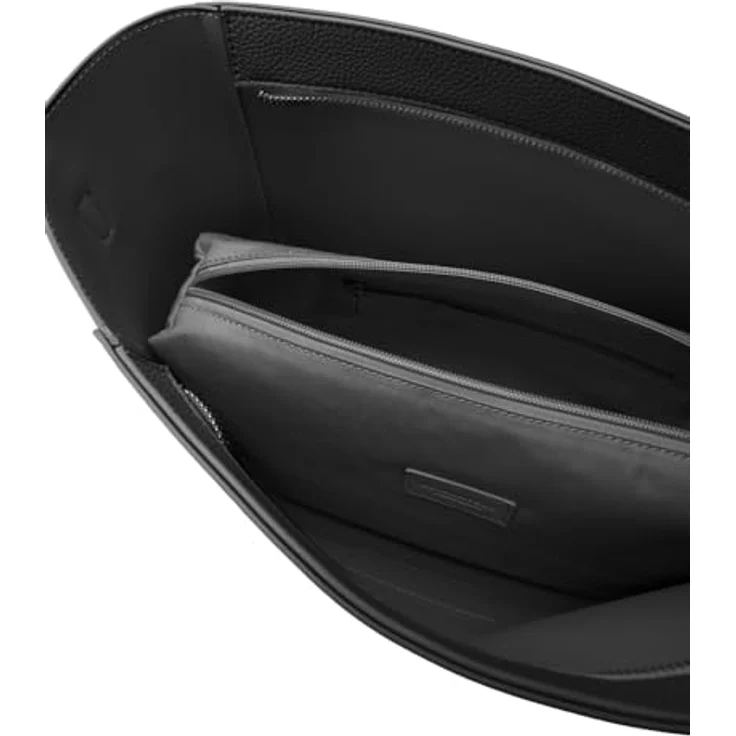 Seidenfelt Malvik Schultertasche, 42 cm, Schwarz, eleganter Alltagsbegleiter mit herausnehmbarer Tasche und verstellbarem Riemen – Bild 3