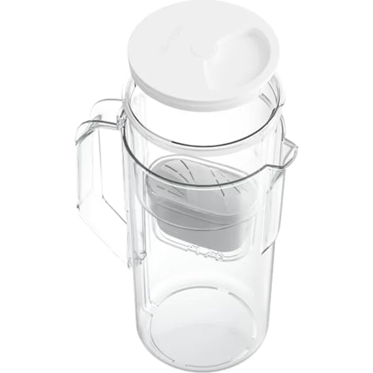 Wessper AquaClassic Basic 2.5L Wasserfilterkanne, weiß - Reduzierung von Kalk, Chlor | Inklusive 1 Wasserfilterkanne + Wasserfilter-Kartusche – Bild 3