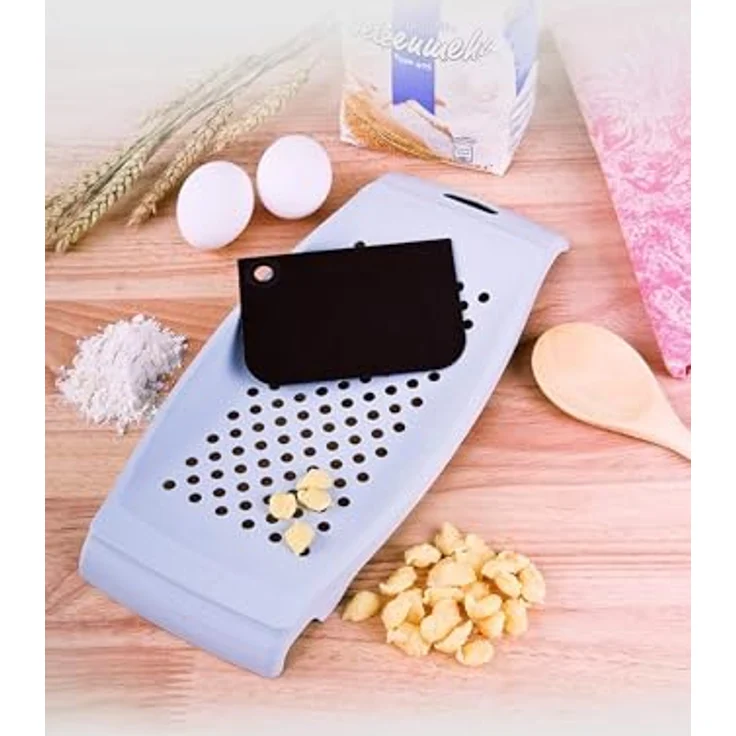 FACKELMANN | Spätzlereibe mit Teigschaber | Weiß | Zum mühelosen Herstellen von gleichmäßig geformten Spätzle und Knöpfle – Bild 2