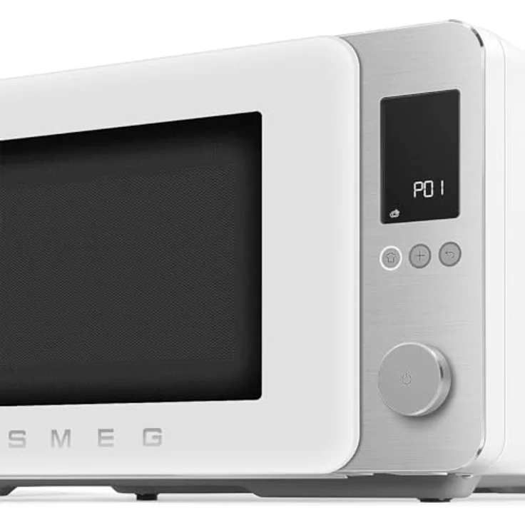 Smeg MOC02WHMEU, Kombi-Tisch-Mikrowelle mit 9 Garfunktionen, Air-Fry, Umluft, 25 Automatikprogrammen, LCD-Farbdisplay, weiß – Bild 4