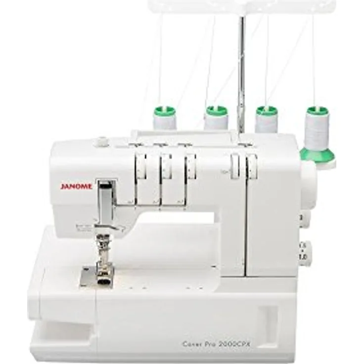 Janome Cover Pro 2000CPX Coverlock-Nähmaschine, weiß