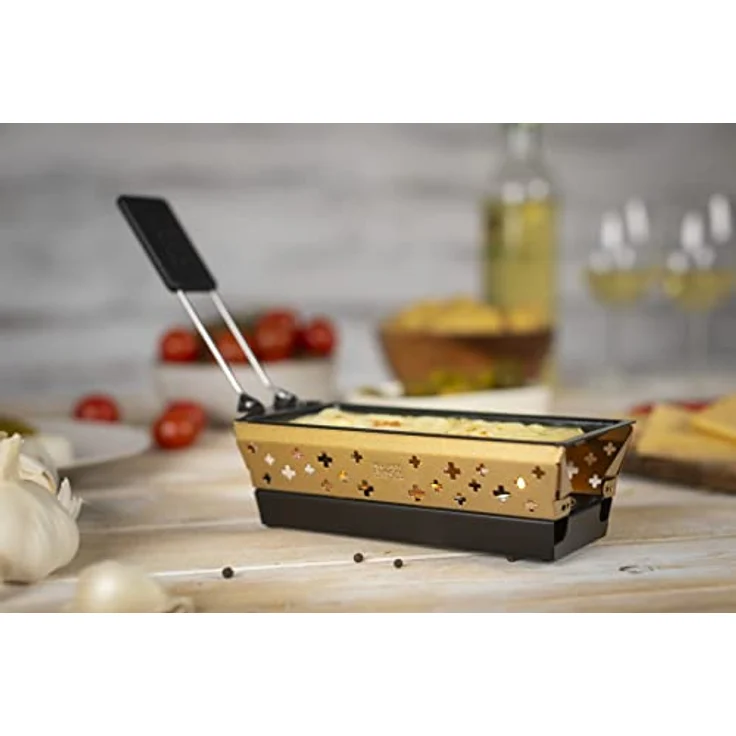 Kuhn Rikon 32169 Candle Light Mini Schweizerkreuz Raclette Set, gold – Bild 6