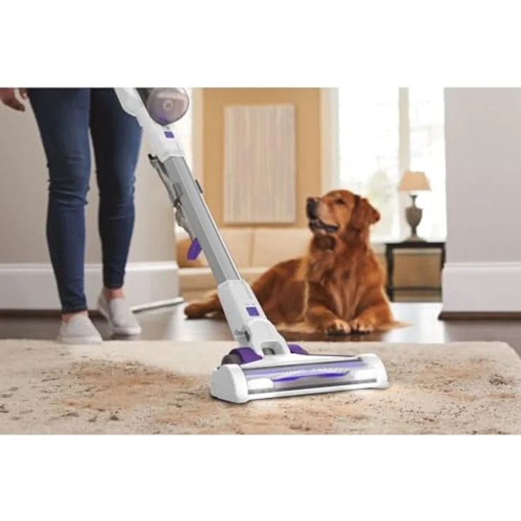 Black & Decker BHFEV1825CP Handstaubsauger, 72 min Akkubetrieb, weiß-lila – Bild 5